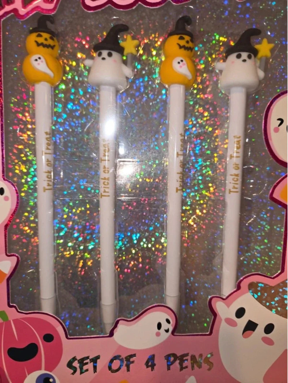 Hey boo ghost pens trick or trade